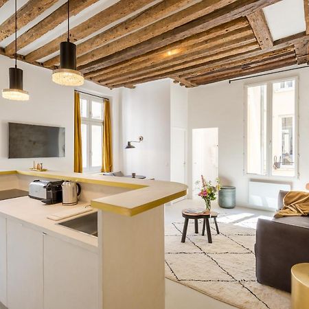 Habitat Parisien - 2Br-2Ba - Marais - Hotel De Ville Luaran gambar